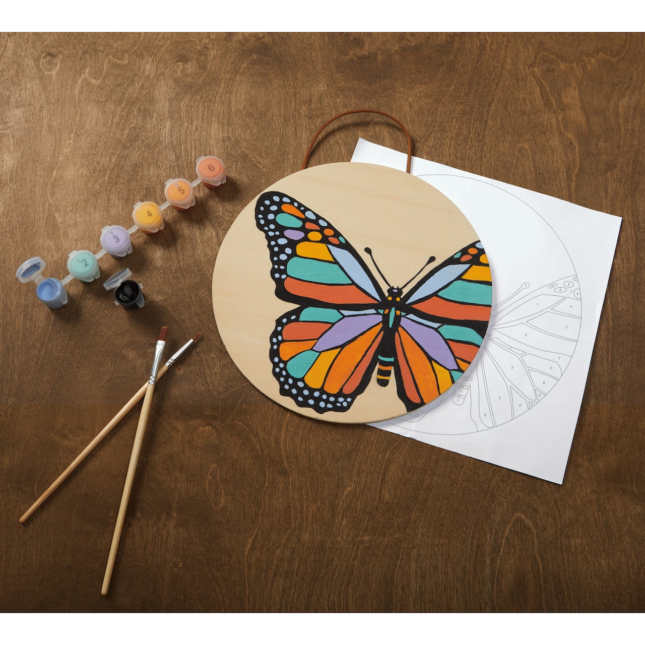 Butterfly Plywood Surface Paint-by-Number Kit by Artist&#x27;s Loft&#x2122;